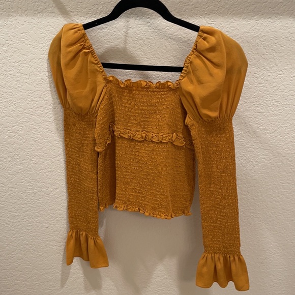 Cinq a’ Sept mustard top XXS - Picture 5 of 5